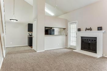 Living and dining areas